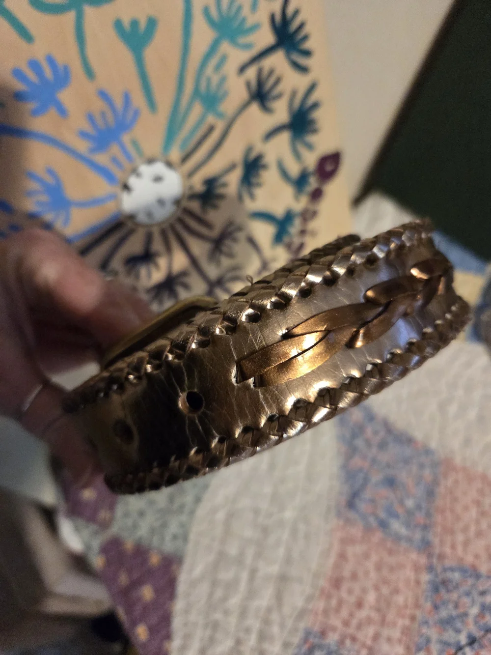 Small Express gold & copper toned 